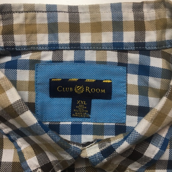 Club Room Checked Long Sleeve Dress Shirt  XXL - Picture 5 of 6